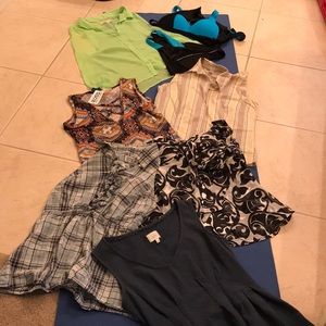 🤩Bundle of 6 EUC tops and 2 piece bikini🤩